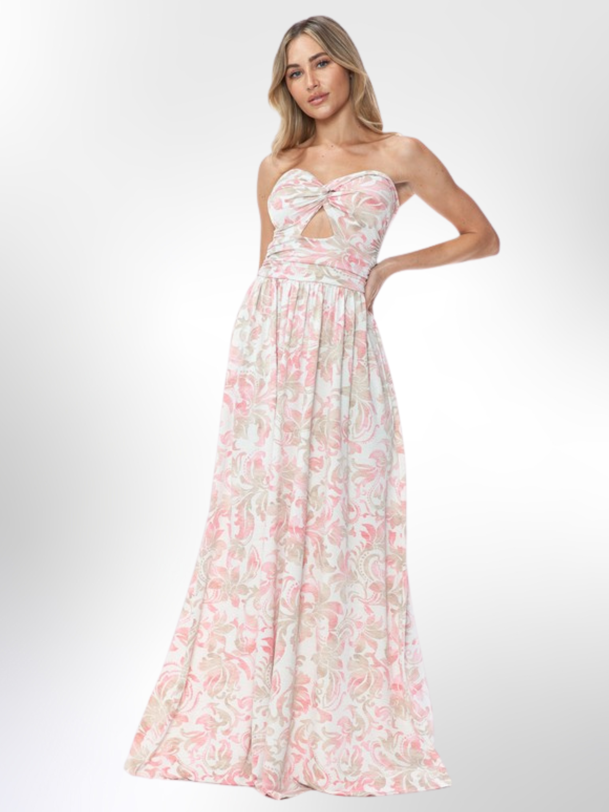 Pink Floral Keyhole Maxi Dress – Marcella'sFashionBoutique Pink Floral Keyhole Maxi Dress – Marcella'sFashionBoutique